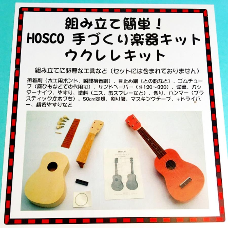 Hosco ホスコ Uk Kit 10 ウクレレキット 手作り楽器キット 自由研究 工作キット Musicstore You 通販 Yahoo ショッピング