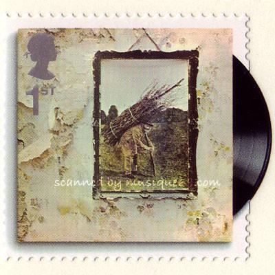 レッドツェッペリン Led Zeppelin - Classic Album Covers: IV Strip of 5 Stamps (goods)｜musique69