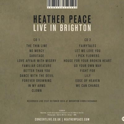 ヘザーピース Heather Peace - Live in Brighton (CD)｜musique69｜02