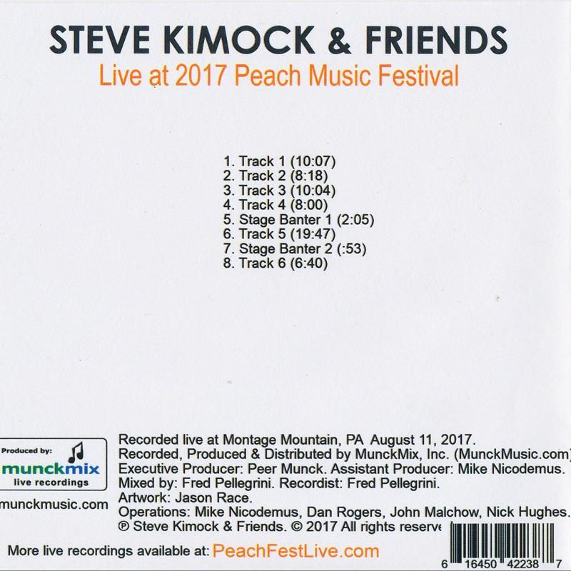 スティーヴキモック Steve Kimock & Friends  - Live at 2017 Peach Music Festival (CD)｜musique69｜02