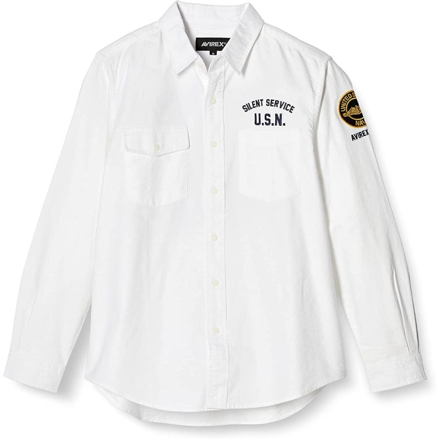 ギフ 包装 オックスフォードシャツ アヴィレックス Oxford 日本 M 日本 White 02 メンズ Shirts Submarine 長袖 Garces Org