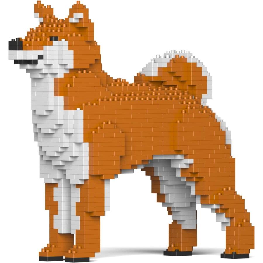 立体 大人向け ネジで固定する丈夫なブロック 24 4 10 高さ23 3cm 柴犬 クールで凛々しい ブロックおもちゃ リアルな動物オブジェを作れる ブロック ホットセール Themtransit Com