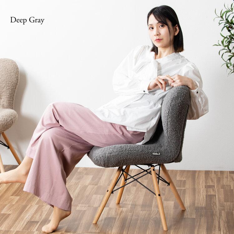 Glore 360 回転 ダイニングチェア ワークチェア 北欧 おしゃれ かわいい ナチュラル イス 椅子 ソファ デスクチェア ダイニング リビング 書斎 木製 もこもこ_12