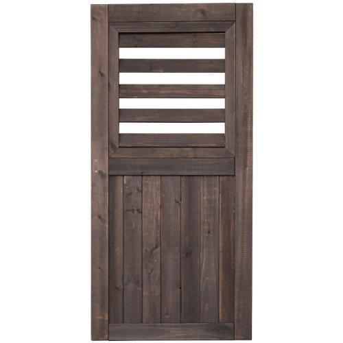 ガーデンガーデン ゲートやハンギングに 天然木製 シェッドファサードヴォレー 閂錠 蝶番付 高さ115cm アンティーク ヴォレー フランスの伝統的な飾り雨戸 風の天然木製パネルです 蝶番が2つと門扉等の A B00cy5ibjq 2422 ガーデンガーデン 夢想屋 高さ115cm A