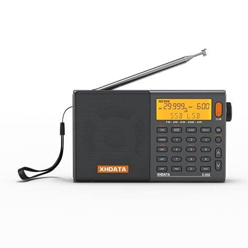 格安販売中 エアバンド LW SW AM FM ポケットラジオ D-808 XHDATA SSB 日本語説明書付き 操作簡単 充電式 電池式 小型 超軽量 高感度 ポータブルラジオ RDS DSP BCL ラジオ