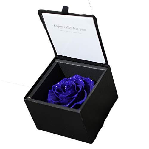 ダイヤモンドローズbox ロイヤルブルー 青いバラ 花言葉 可能性 プリザーブドフラワーギフト 誕生日 記念日 サプライズギフトに Sentronic Com Co
