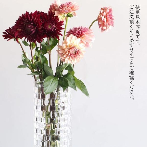 フラワーベース 花瓶 おしゃれ 割れない ガラス φ14.5×H35 PVクリスタ