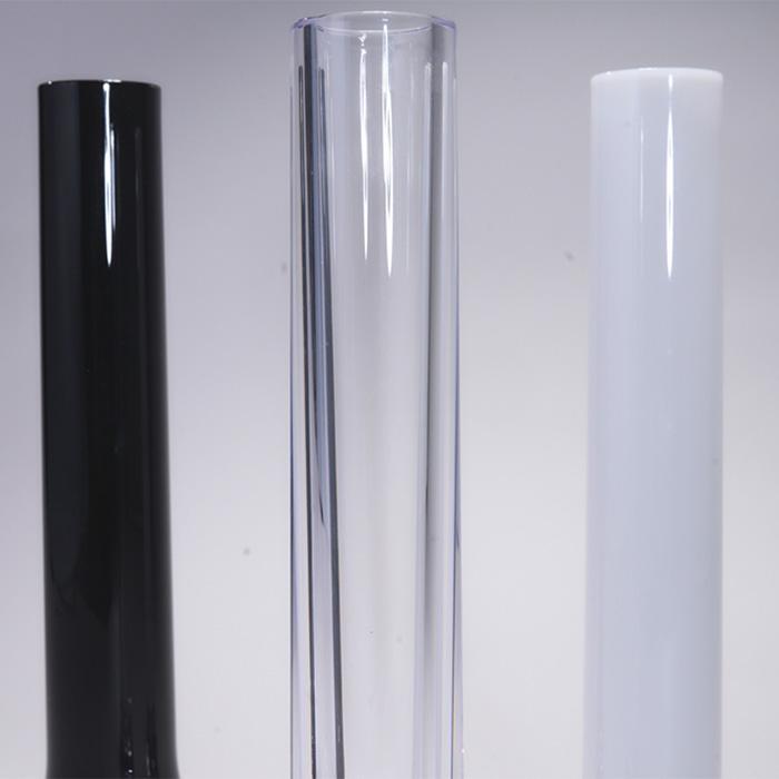 花瓶 一輪挿し 黒 細い おしゃれ 割れない ガラス フラワーベース φ7.5