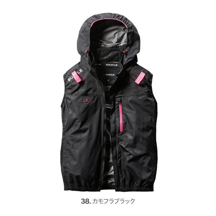 ★BURTLE 空調服ベスト 黒色 3XL/未使用！ BURTLE 【予約商品】空調作業服 空調ウェア バートル ベスト