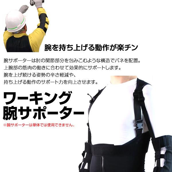 パワーアシストスーツ 膝サポーター 腕 肘サポーター セット 作業用