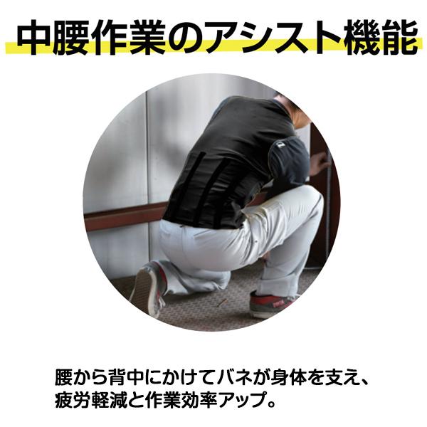 パワーアシストスーツ 膝サポーター セット ワーキング 作業用 背中 腰