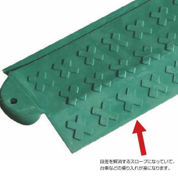 アラオ 段差解消スロープ スロープ付き 歩行者マット用 2本 幅70cm 長