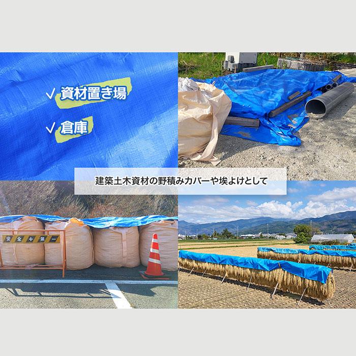 ブルーシート 3000 厚手 防水 ハトメ 1枚 10.0m×20.0m 大判サイズ 10m
