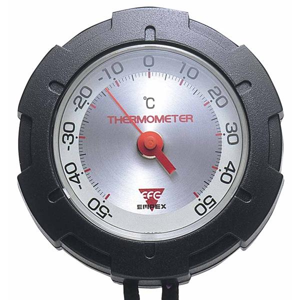 縦5.5×横5.5×厚さ1.6cm アウトドア用 登山用 日本製 温度計 サーモ