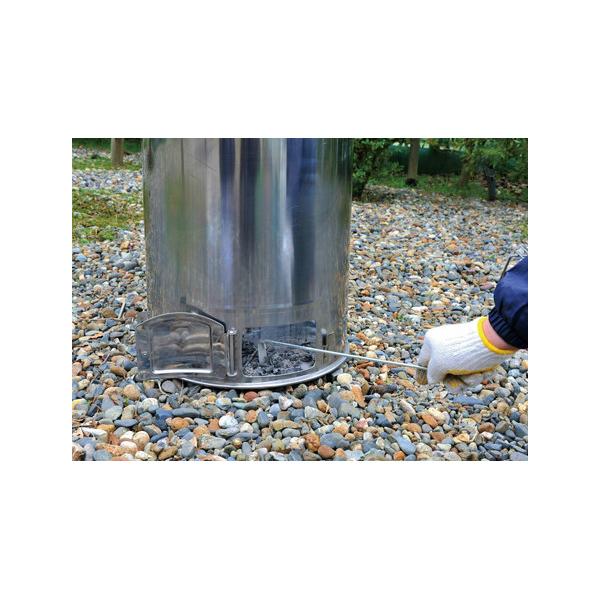 焼却炉 49L 家庭用 小さい ドラム缶 煙突 ロストル ステンレス製 ごみ