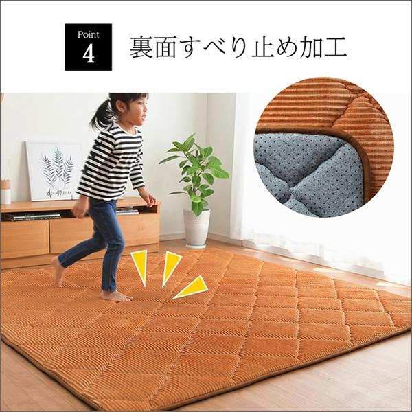 イケヒコ ラグ カーペット ラグマット 185×185cm 正方形 四角い 極厚