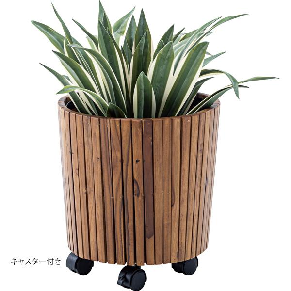 大型 植木鉢 プランターカバー キャスター台付き 東谷 植木鉢 大型 プランター 鉢カバー ウッドプランター S φ34×H35