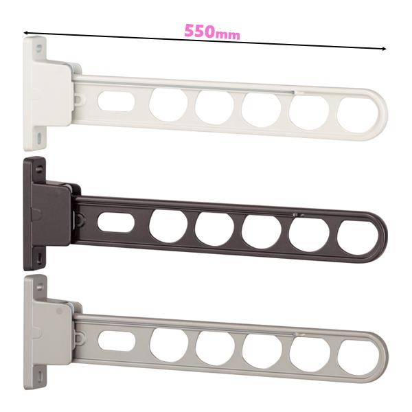 川口技研 洗濯物干し ベランダ 屋外 竿受け 物干し金物 腰壁付け 1本