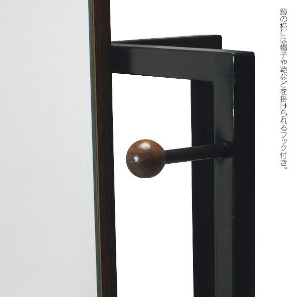 ハンガーラック スリム ミラー付き W400&times;D300&times;H1630mm HM400 弘益