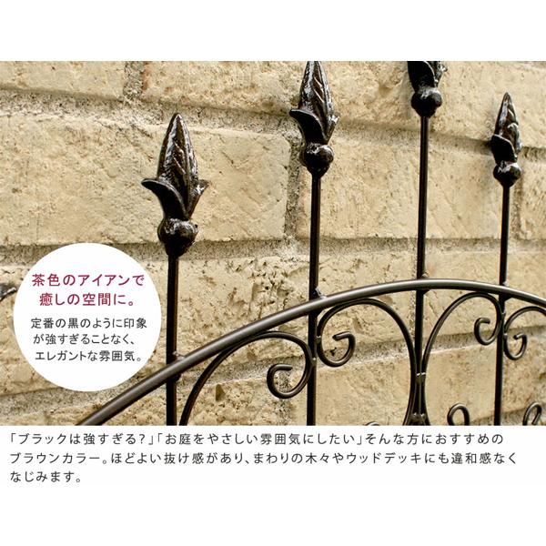 フェンス ガーデンフェンス アイアン ローズフェンス 220 2枚組 高さ 