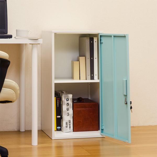 ロッカー W38×D38.5×H76.2cm キューブBOX 鍵付き ハイタイプ : MUST