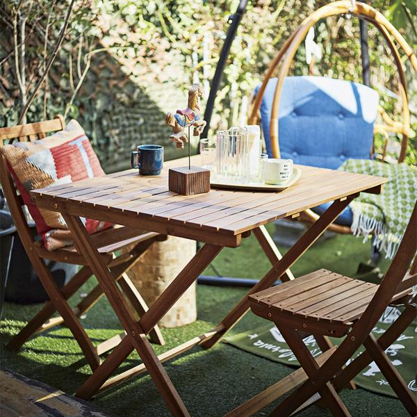 東谷 W60×D60×H72cm NX-902 バイロン 折りたたみテーブル アウトドア