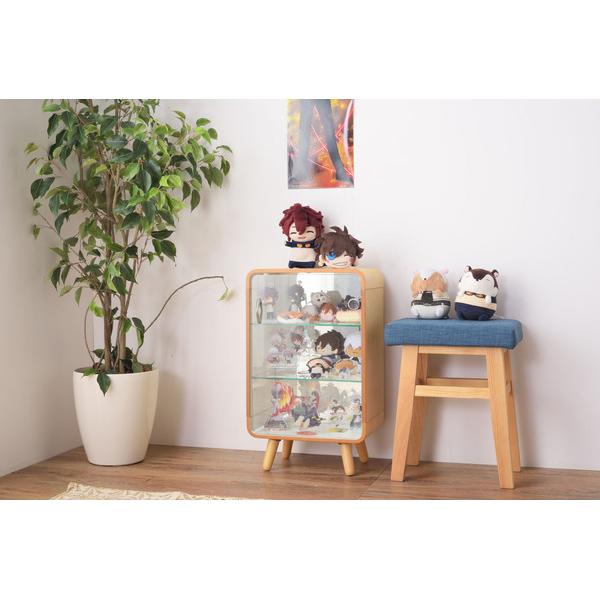 東谷 コレクションシェルフ S W36×D26.5×H60 PT-611 木製 鏡付き