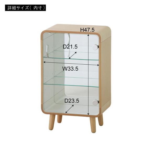 東谷 コレクションシェルフ S W36×D26.5×H60 PT-611 木製 鏡付き