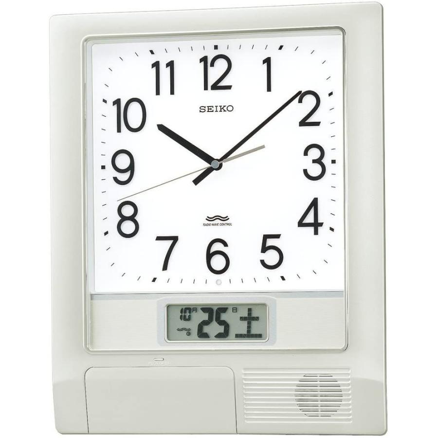 セイコー クロック 掛け時計 電波 アナログ プログラム機能 カレンダー 液晶表示 銀色 メタリック PT201S SEIKO クロック 掛け時計 電波 アナログ プログラム機能 カレンダー 液晶表示 銀色 メタリック PT201S SEIKO