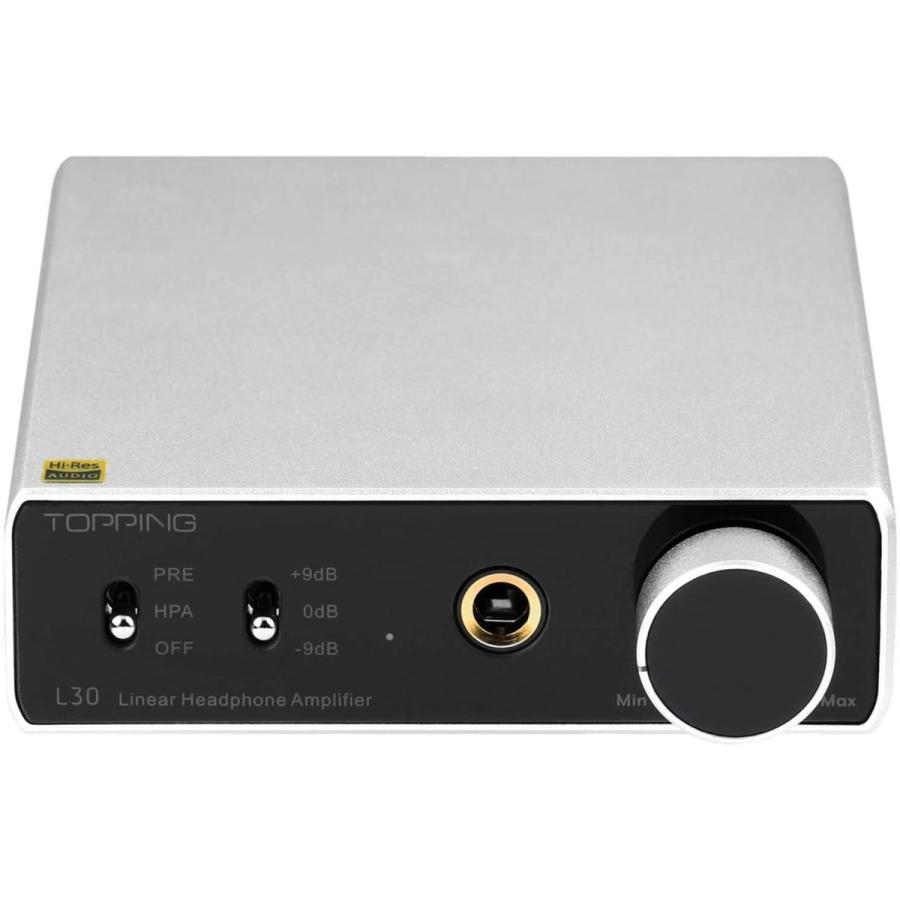 TOPPING L30 Amp 6.35MM NFCA 3ステップゲイン設定 HiFi ヘッドフォンアンプ RCA Hi-Res プリアンプ L30 Amp 35MM NFCA 3ステップゲイン設定 HiFi ヘッドフォンアンプ RCA Hi Res プリアンプ