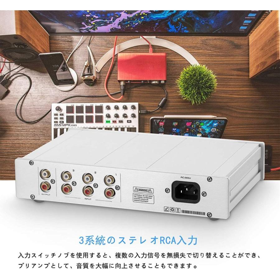 【ラスト1点】 Nobsound HiFi 2.0CH ステレオ オーディオ プリアンプ 3系統 クラスA デジタルプリアンプ トーンコントロール 【1667940462】(9320円)
