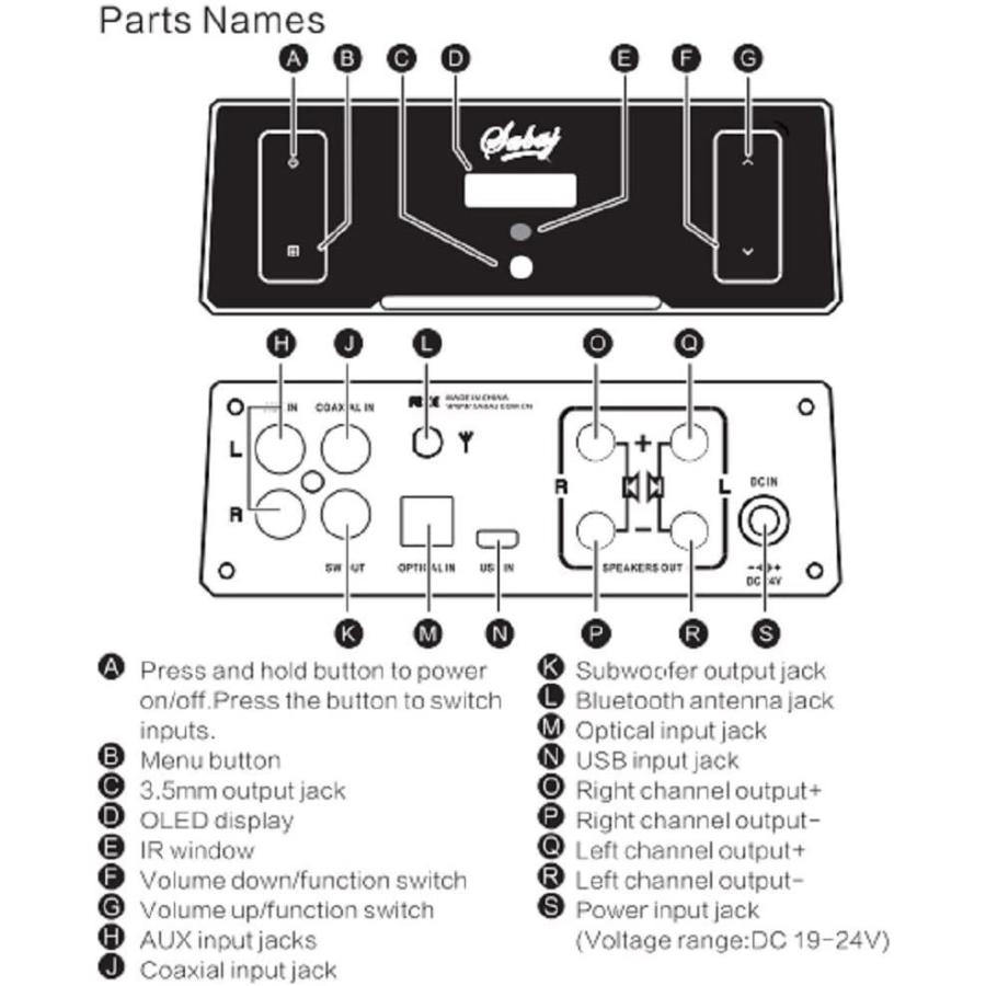 ★レア物 新品未開封 Sabaj A4 ステレオ デジタル パワーアンプ 小型 ヘッドホンアンプ搭載/bluetooth付き プリメインアンプ 【1857819246】(10381円)