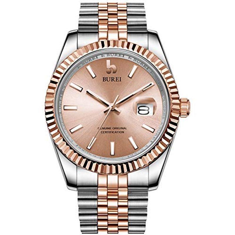 安い購入 Burei腕時計 メンズ シンプル おしゃれ ブランド 機械式腕時計 メンズ 自動巻き 防水 アナログ 日付 高級腕時計 メンズ シルバーロ 豪華 Jollysjunk Com