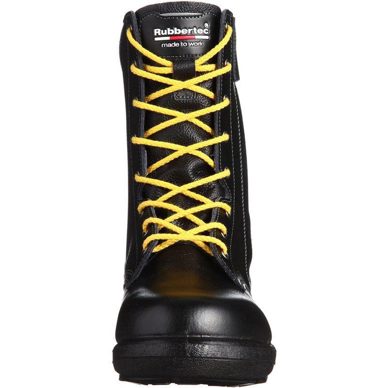 ミドリ安全　静電安全靴　JIS規格　RT730F　メンズ　ブラック　オールハトメ　静電　25.5　長編上靴　ラバーテック