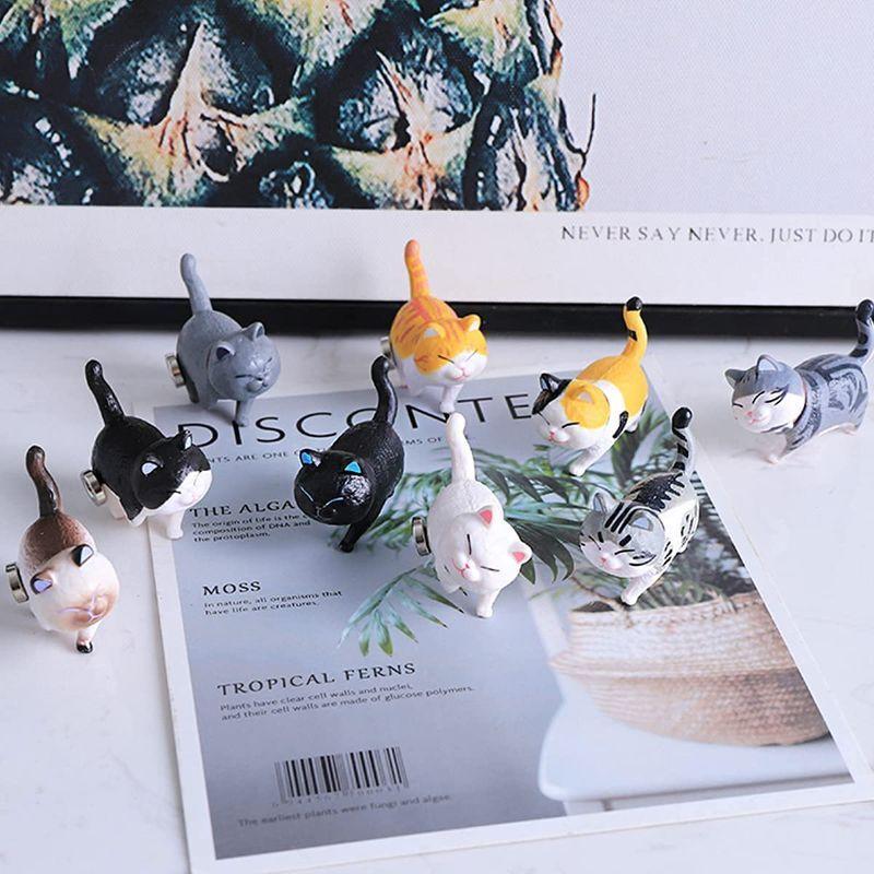 新発売 冷蔵庫マグネット ネコちゃんの9匹セット 3d立体デザイン可愛いマグネット 冷蔵庫 地図 ホワイトボード 事務所に最適 プレゼントにも最適 Shipsctc Org