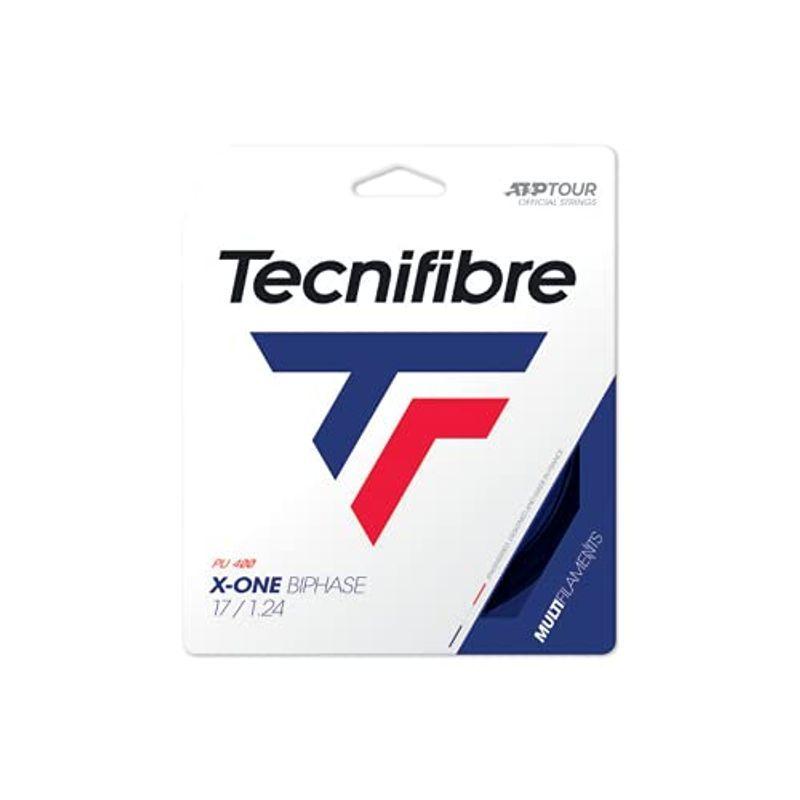 新商品 テクニファイバー Tecnifibre 硬式テニス ガット エックスワン バイフェイズ 12m ブラック 1.24mm TFG201 