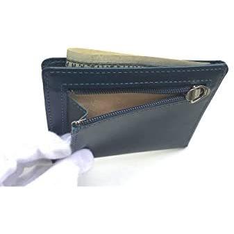 ASUMEDERUイタリア製牛革 超薄型財布 お札もカードも小銭もこの薄さに 