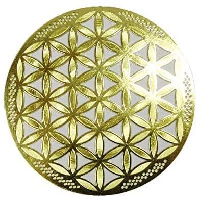 全品送料無料 古代神秘幾何学 ゴールド エナジーカード フラワーオブライフ オブジェ 置き物 Www We Job Com