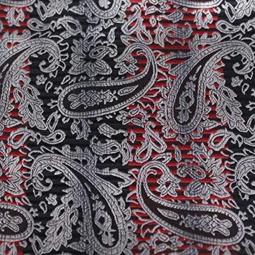 送料無料 ブラック グレー ブラック アスコットタイ ジャカード ペイズリー ボーダー レッド その他財布 帽子 ファッション小物 Www La Motos Com