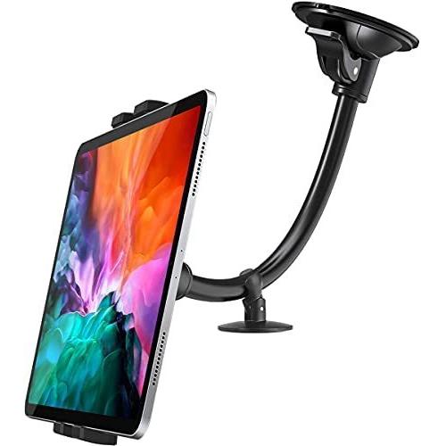 Woleyi タブレット フロントガラス 車載ホルダー 強力真空吸盤式 21a W新作 送料無料 スマホ スタンド 216ｍｍフレキシブルアーム 360度回転可能
