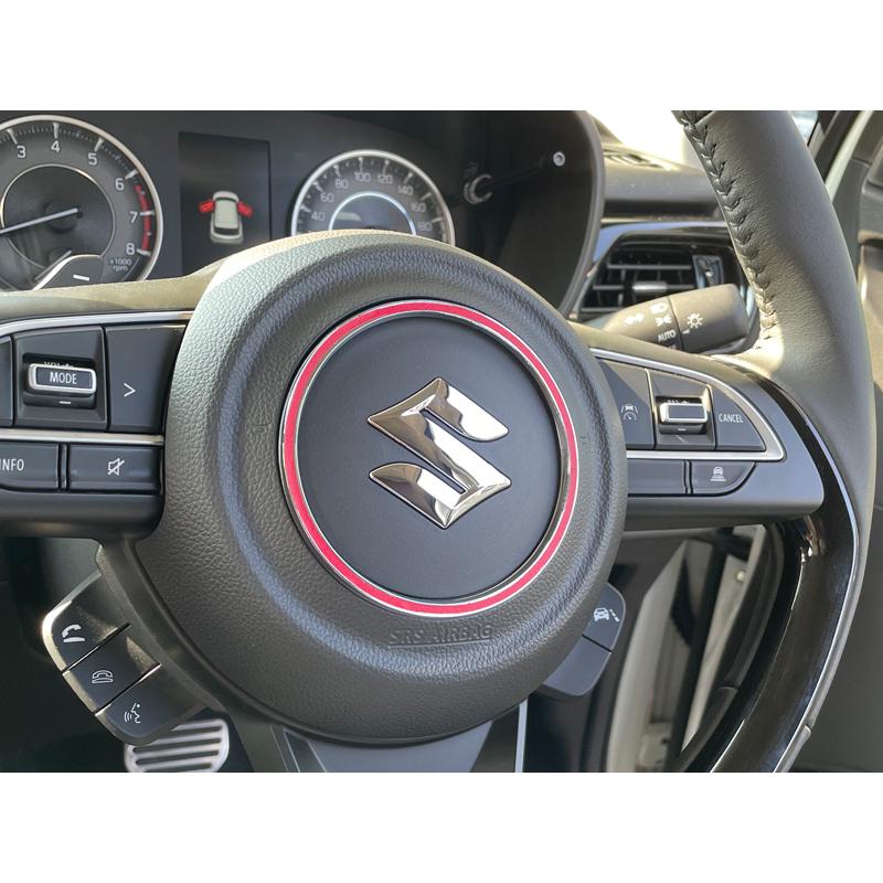 レッド　ステアリング スズキ フロンクス FRONX 2024.10〜 ステアリングセンターリング