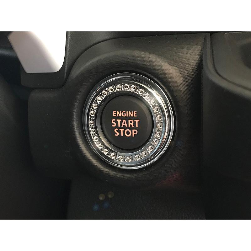 ボタンリング♡ スズキ 新型ハスラー HUSTLER R2.1〜 専用 スタートボタンリング