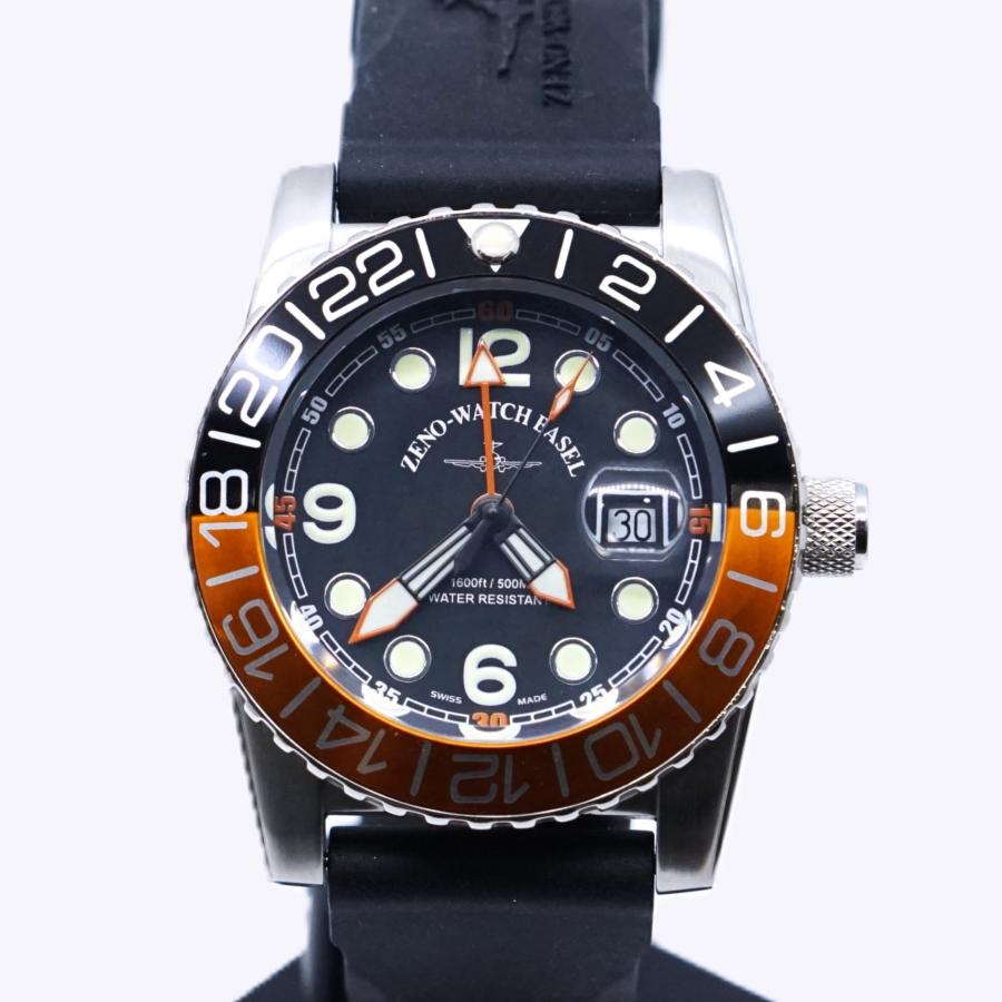 ZENO-WATCH（ゼノウォッチ） ZENO-WATCH BASEL 6349Q-OR-L(BK×OR