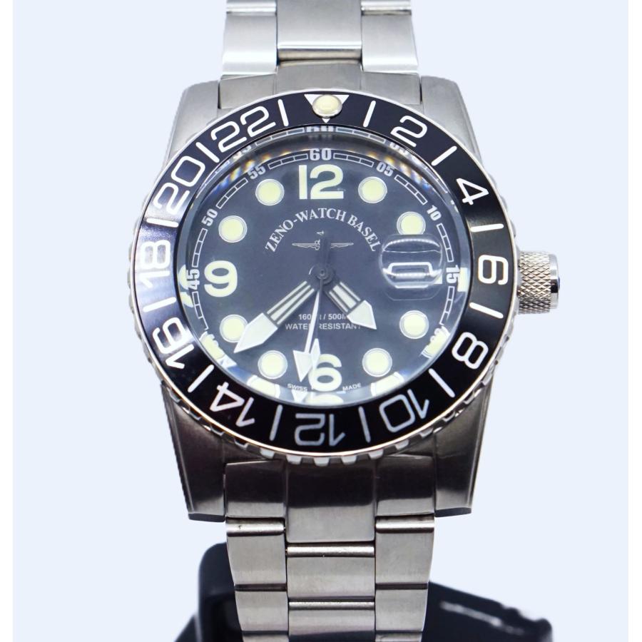 ZENO-WATCH（ゼノウォッチ） ZENO-WATCH BASEL 6349Q-GMT-M(BK