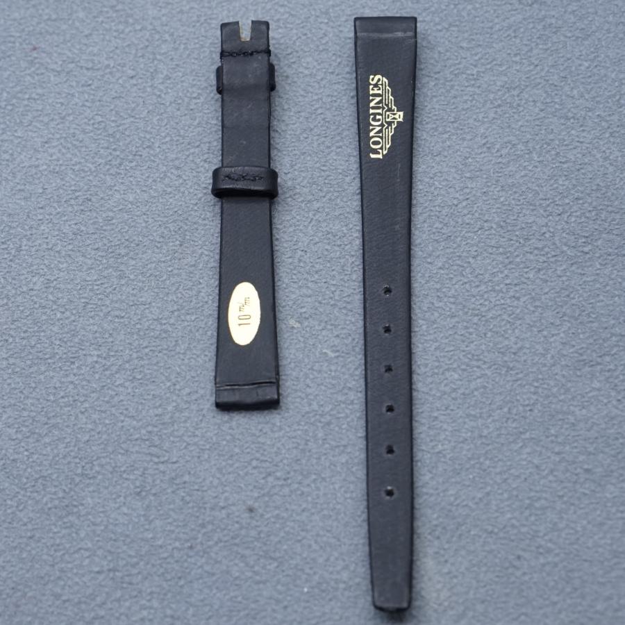ロンジン LONGINES 純正 10mm カーフ ブラック 尾錠なし 時計バンド