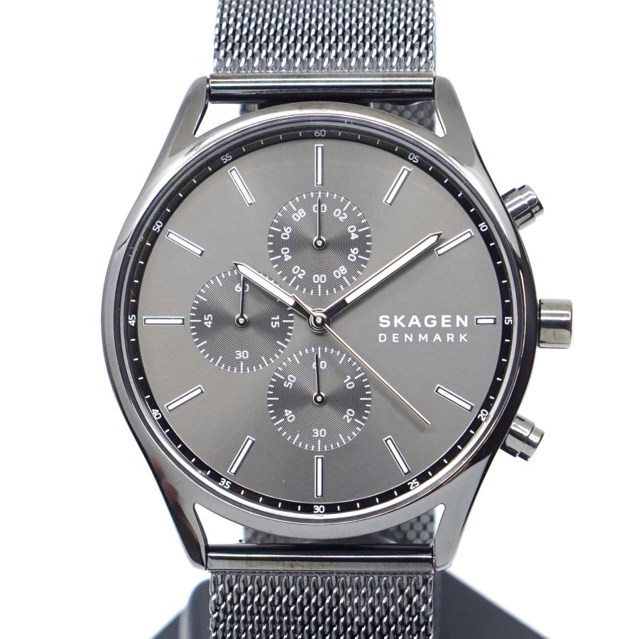 SKAGEN スカーゲン HOLST クロノグラフ チャコール スチール