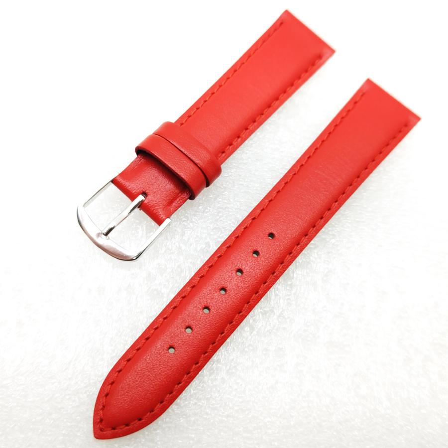 バンビ 腕時計 ベルト 18mm BAMBI カーフバンド レッド デッド