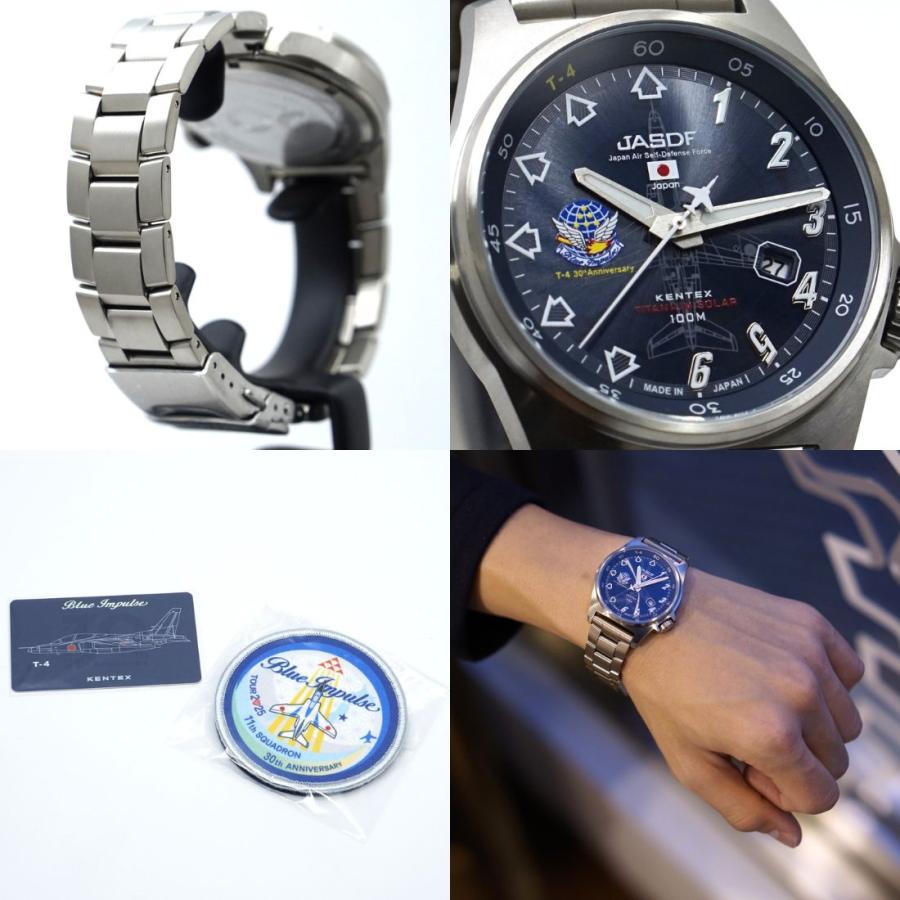 ＼11/29販売開始／正規品 限定300 ケンテックス ブルーインパルス チタンソーラー T-4 30周年記念 自衛隊 腕時計 JSDF KENTEX titanium Solar ブルー S815M-07の画像