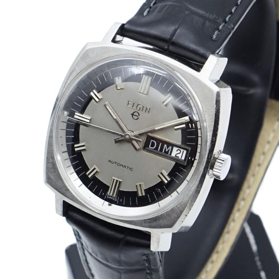 ELGIN（エルジン） 1970年代 自動巻き デイデイト メンズ腕時計 Ref