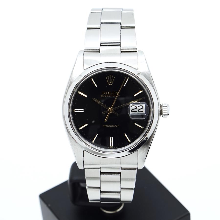 ROLEX 6694 オイスターデイト プレシジョン ブラック 手巻き 稼働 ロレックス オイスターデイト プレシジョン 6694 ブラック